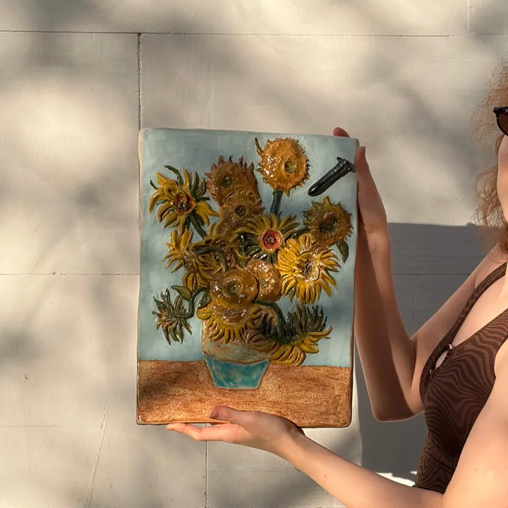 Керамічна скульптура «Соняхи»